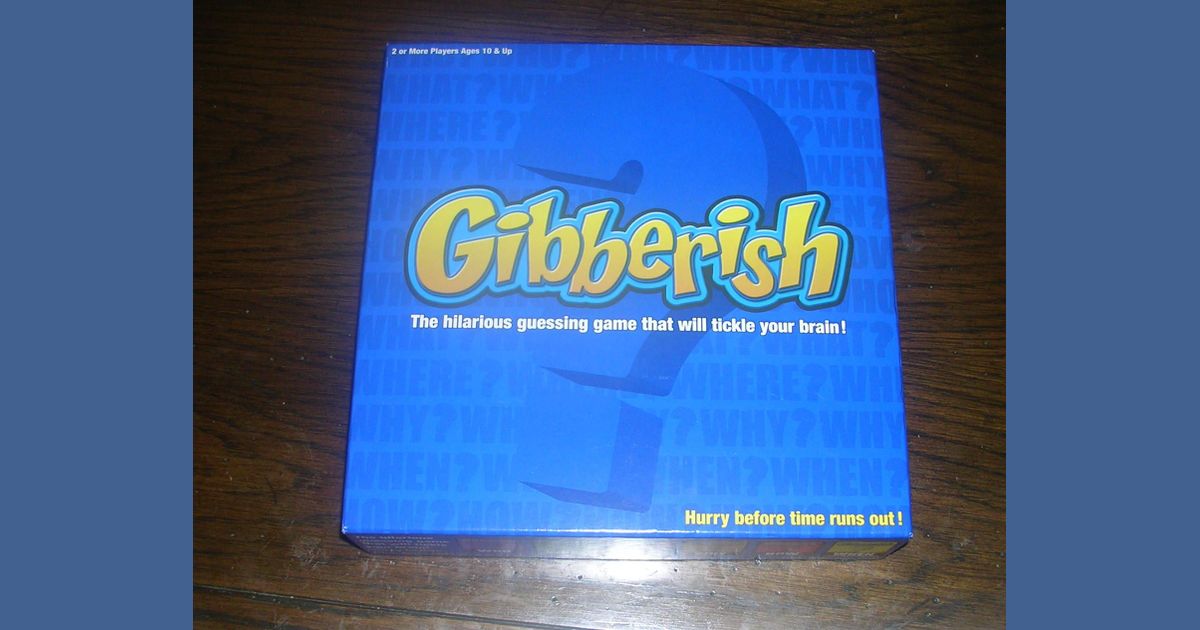 Gibberish Board Game BoardGameGeek
