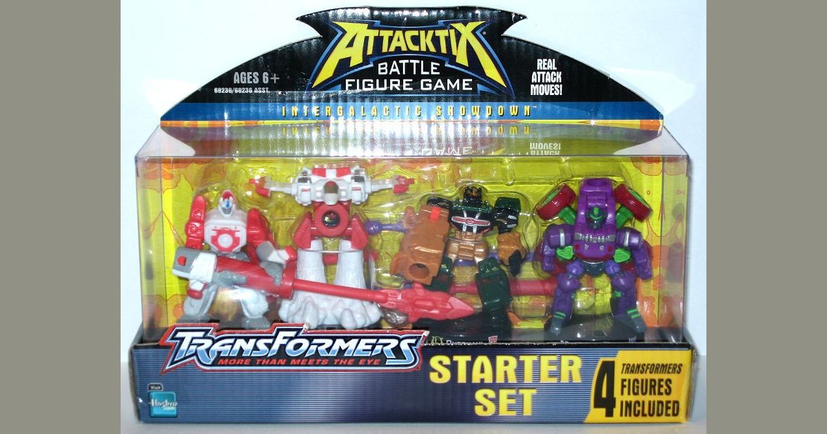 Attacktix Battle Figure Game Transformers Board Game