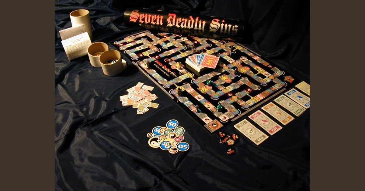 Seven Deadly Sins Board Game BoardGameGeek