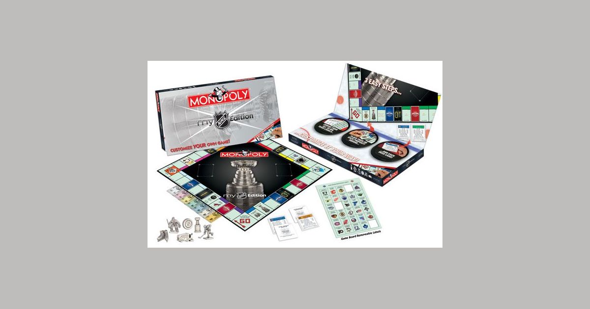 Monopoly My NHL Board Game BoardGameGeek