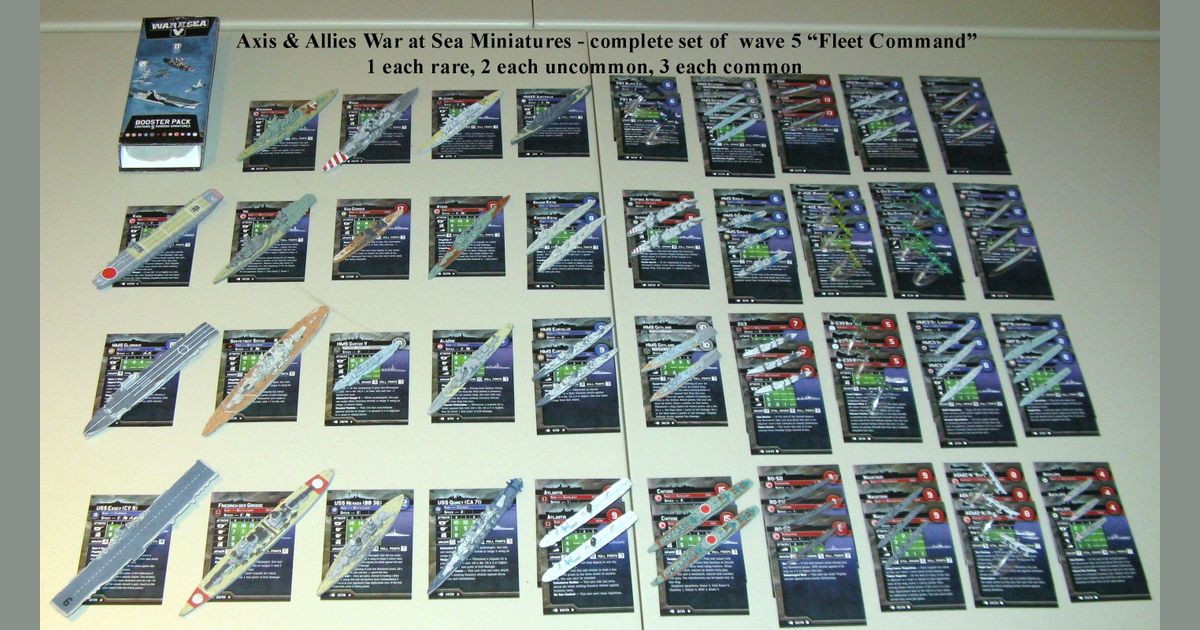 Axis & Allies Naval Miniatures: War at Sea â Fleet Command | Board Game 