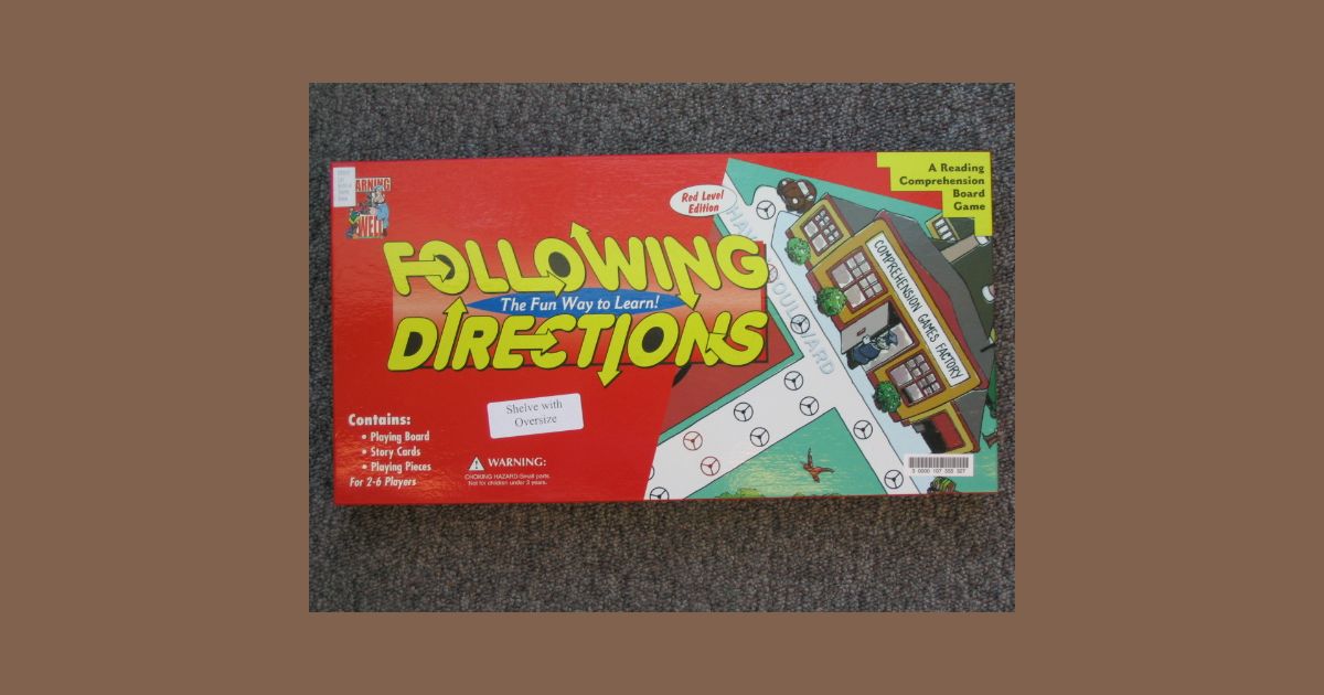 board game directions examples