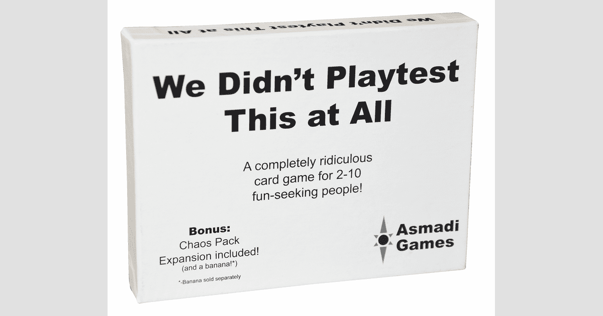 We Didn't Playtest This at All with Chaos Pack Expansion Board Game