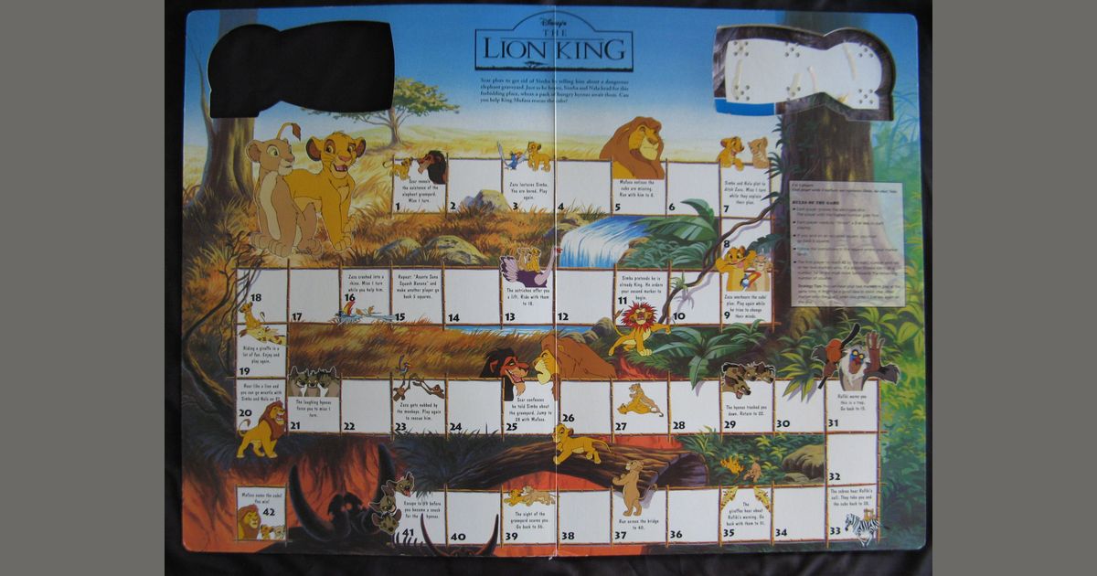 The Lion King Board Game BoardGameGeek