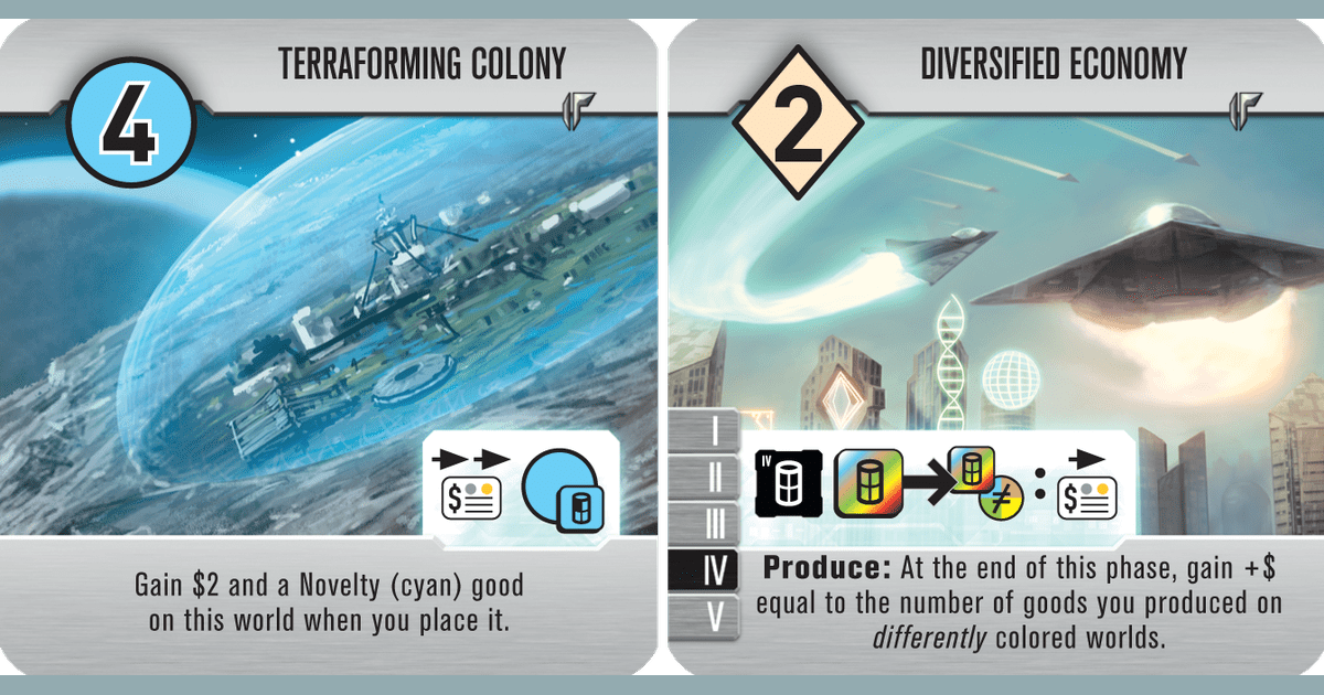 Roll For The Galaxy Terraforming Colony Diversified Economy Promo Tile Board Game Boardgamegeek