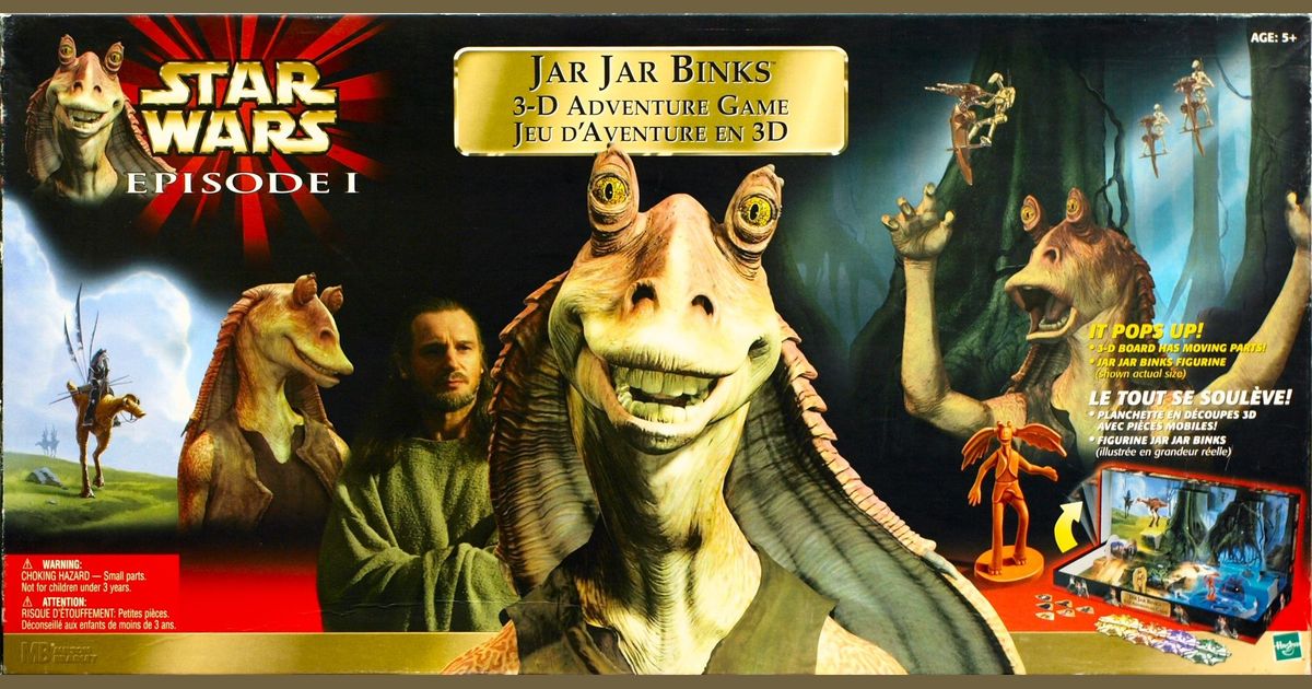 Star Wars Episode I Jar Jar Binks 3D Adventure Game Board Game