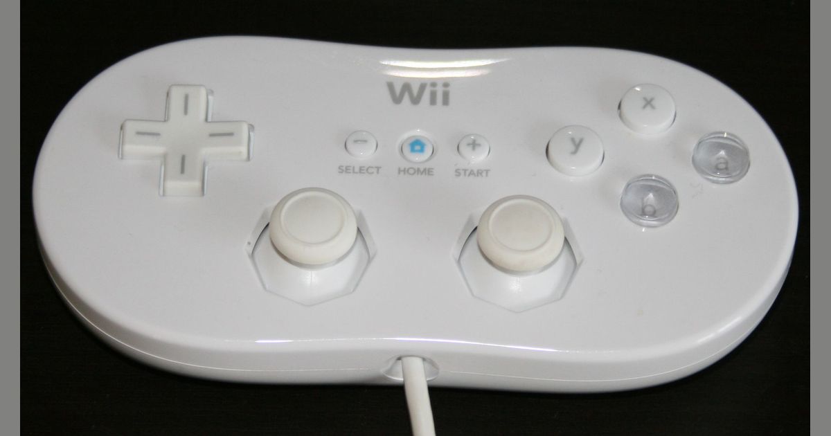 Wii Classic Controller Video Game Hardware VideoGameGeek