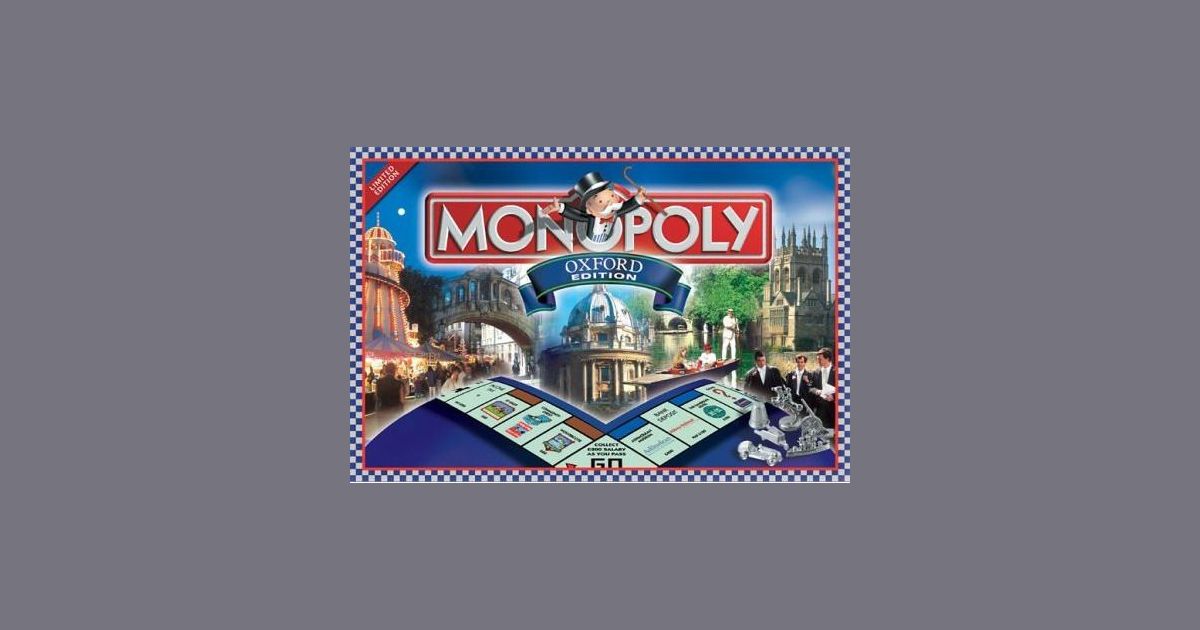 Monopoly Oxford Edition Board Game BoardGameGeek