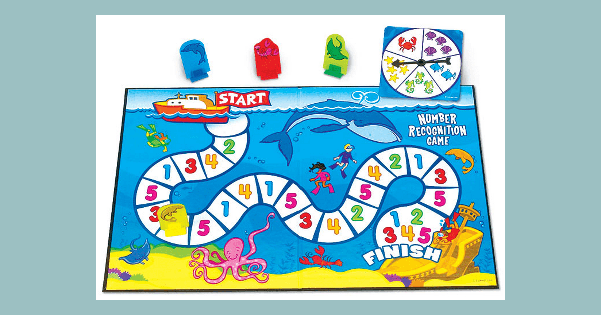 Play & Learn Math Game Number Recognition Board Game BoardGameGeek