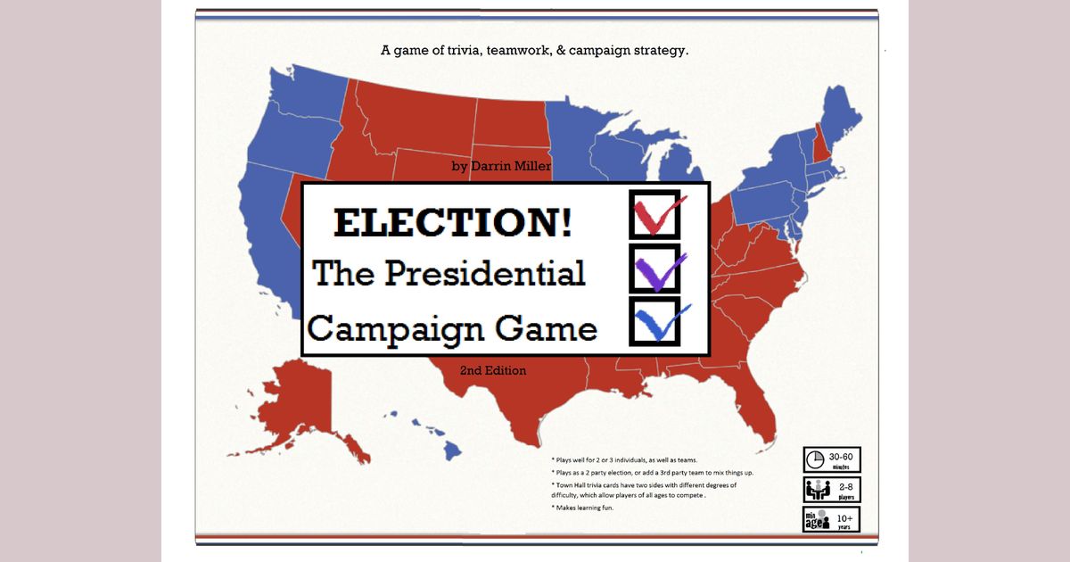 ELECTION! The Presidential Campaign Game Board Game BoardGameGeek