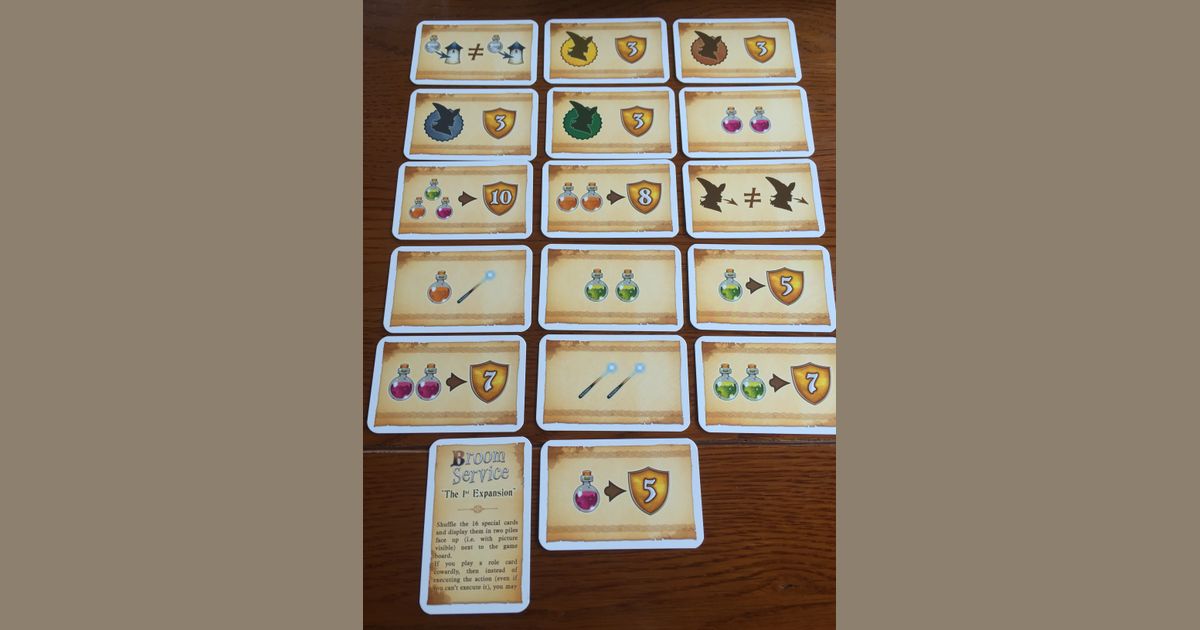 Broom Service The 1st Expansion Board Game BoardGameGeek