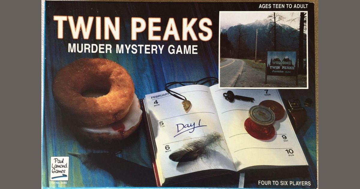 Twin Peaks Murder Mystery Game Board Game BoardGameGeek