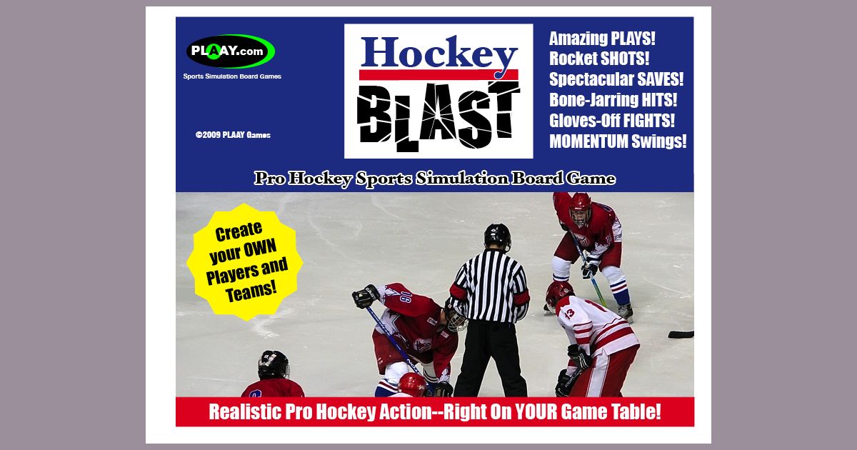 Hockey Blast Pro Hockey Game Board Game BoardGameGeek