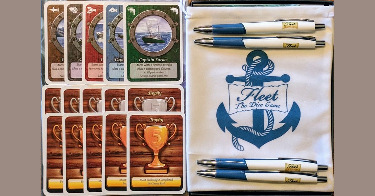 Fleet The Dice Game Deluxe Extras Board Game BoardGameGeek