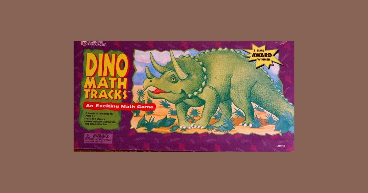 Dino Math Tracks Board Game BoardGameGeek