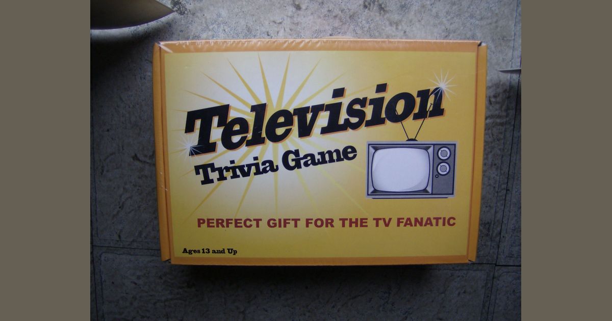 Television Trivia Game Board Game BoardGameGeek
