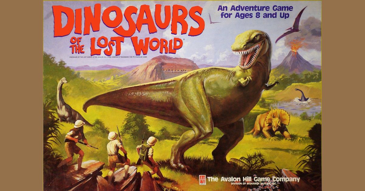 Dinosaurs Of The Lost World Board Game Boardgamegeek