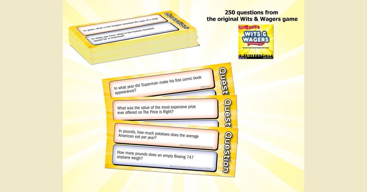 wits and wagers questions quiz