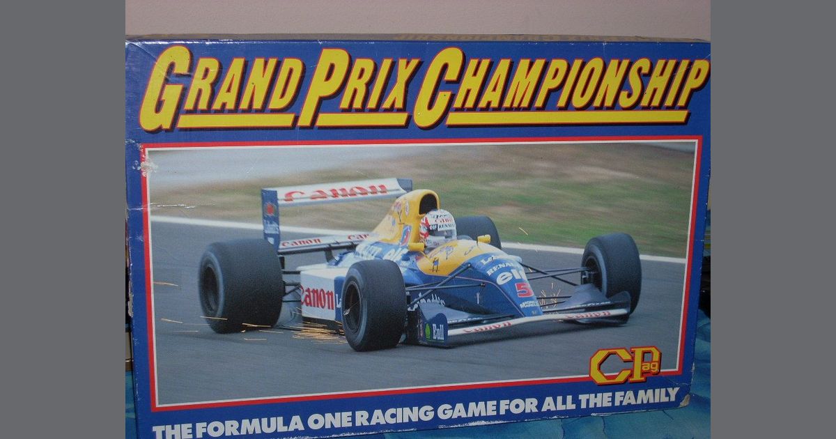 Grand Prix Championship Board Game BoardGameGeek