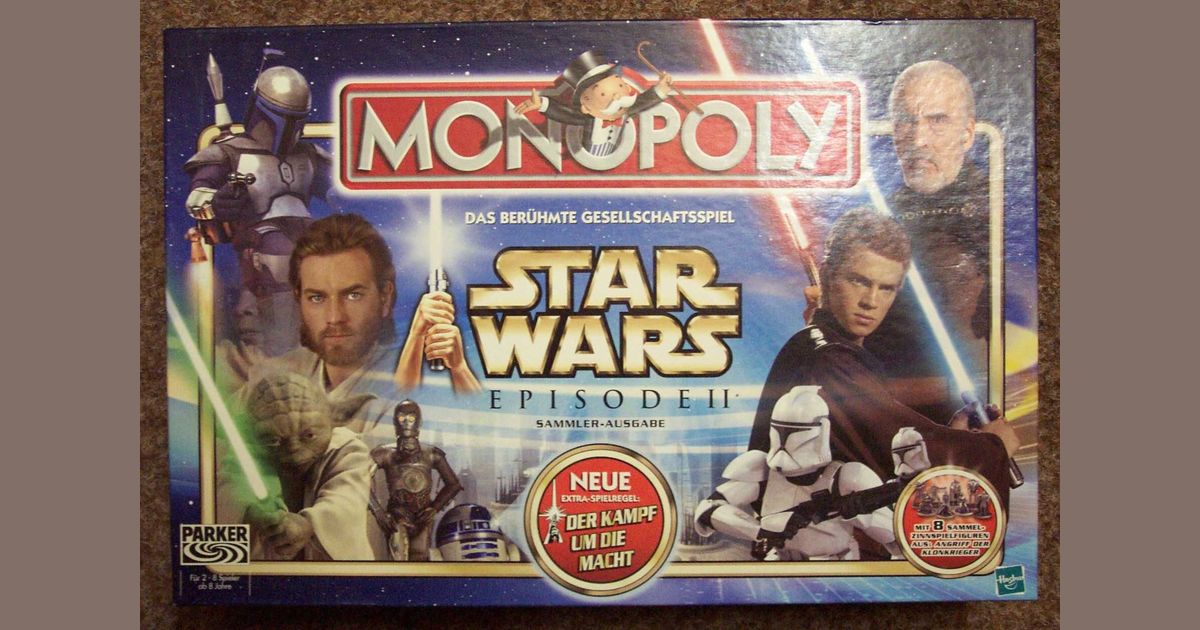Monopoly Star Wars Episode Ii Board Game Boardgamegeek
