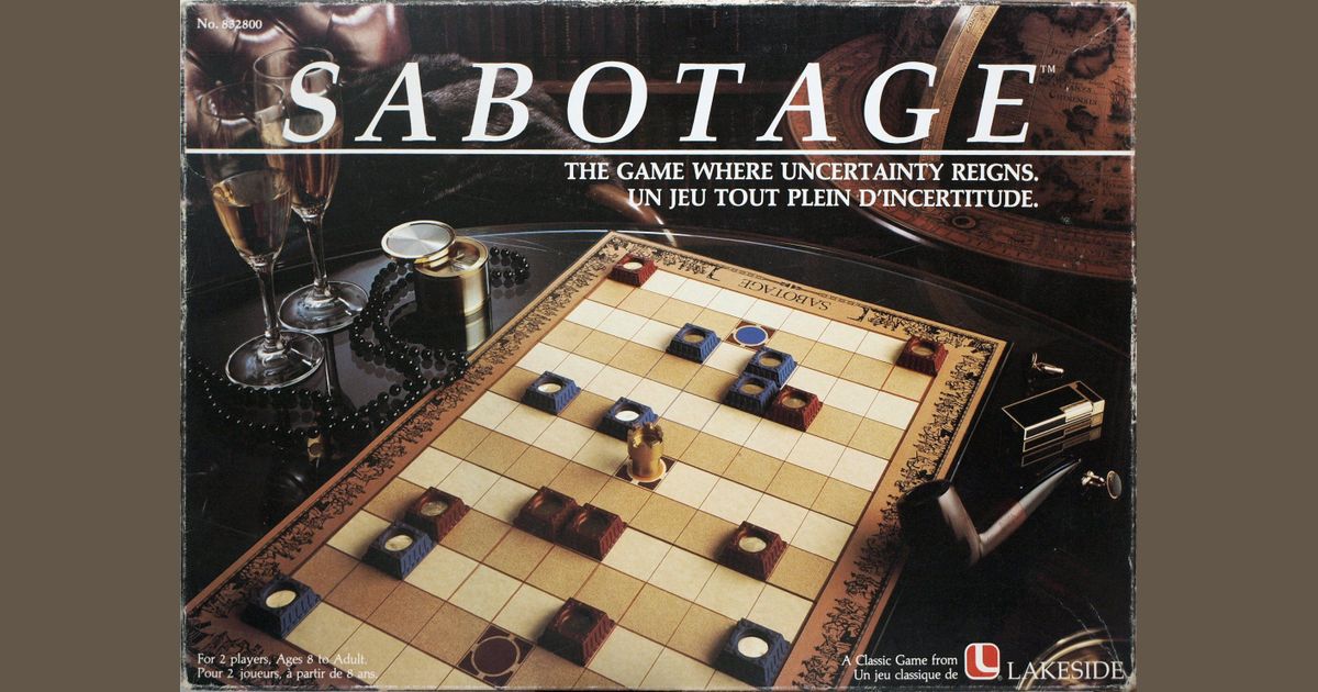 Sabotage Board Game BoardGameGeek