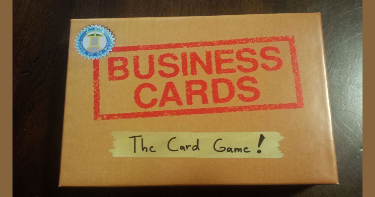 Business Cards The Card Game Board Game Boardgamegeek