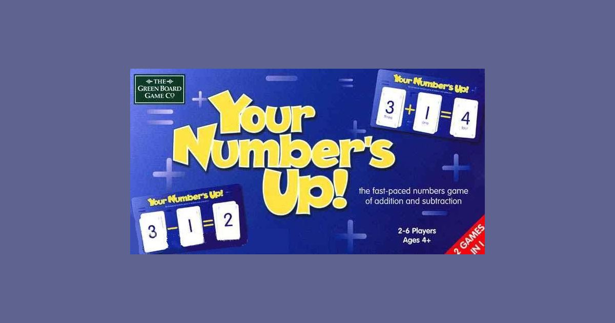 Your Number's Up! Board Game BoardGameGeek