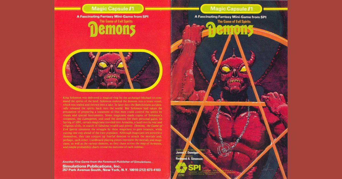 Demons Board Game BoardGameGeek