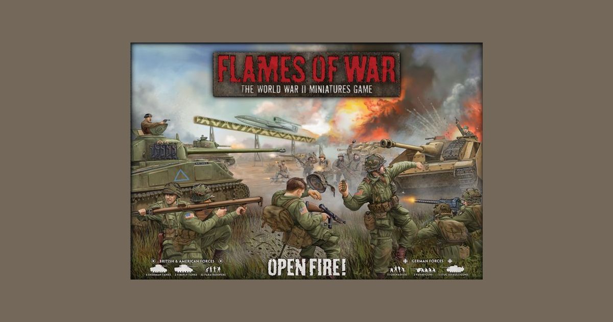 Flames of War Open Fire! Board Game BoardGameGeek