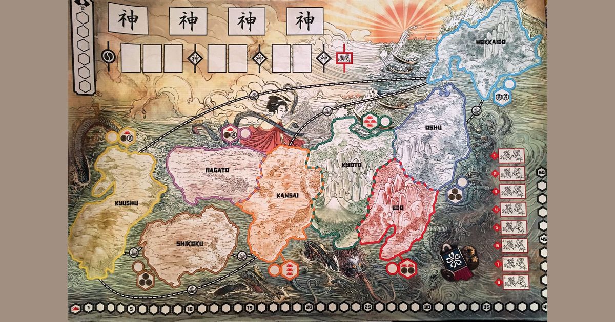 Rising Sun Playmat Board Board Game Accessory BoardGameGeek