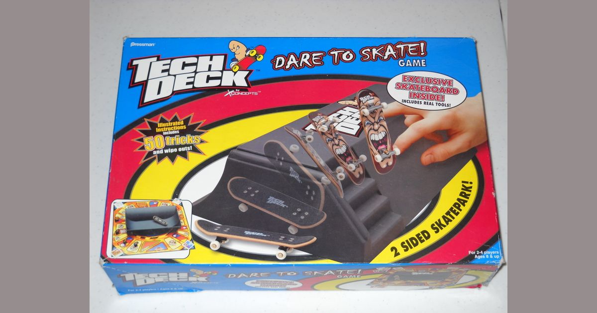 Tech Deck Dare To Skate Board Game Boardgamegeek