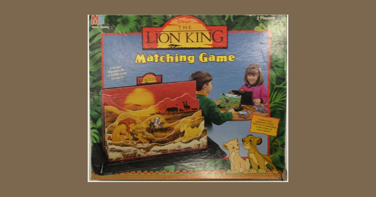 The Lion King Matching Game Board Game BoardGameGeek
