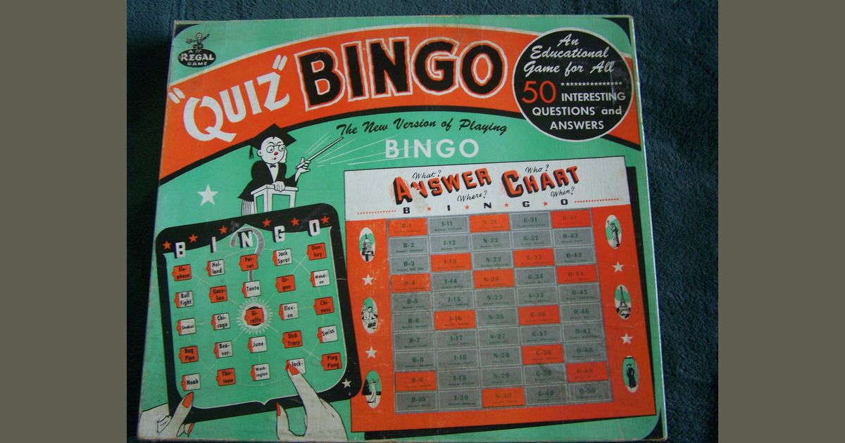 Quiz Bingo Board Game BoardGameGeek
