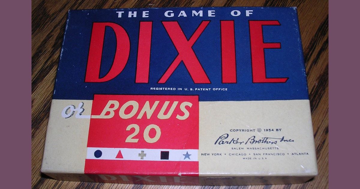 The Game of Dixie or Bonus 20 Board Game BoardGameGeek