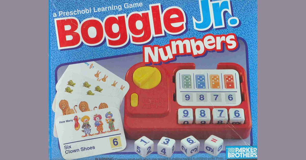 Boggle Jr. Numbers Board Game BoardGameGeek