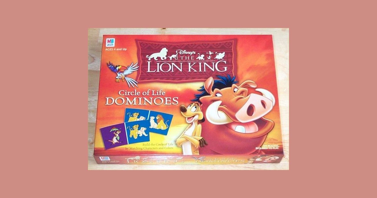 Disney's The Lion King Circle of Life Dominoes Board