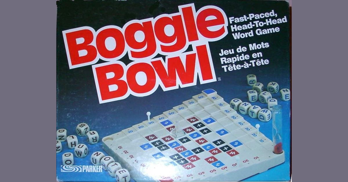 Boggle Bowl Board Game BoardGameGeek
