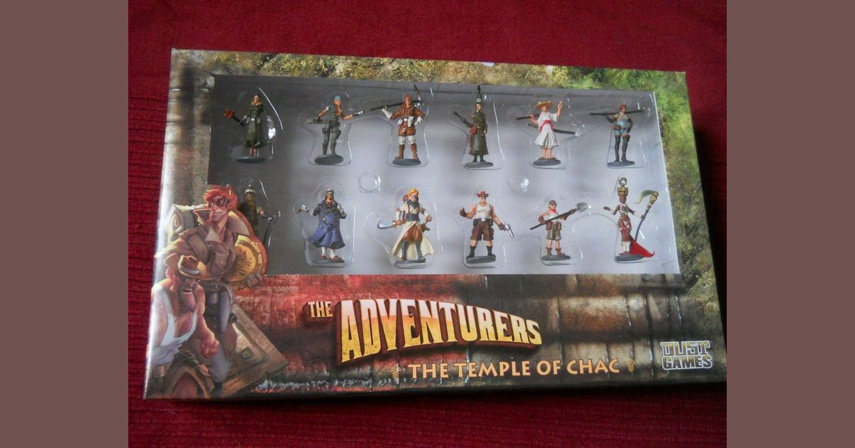 The Adventurers The Temple of Chac PrePainted Miniatures Board