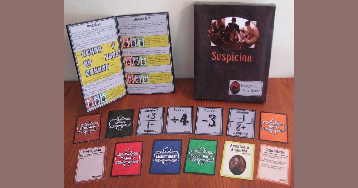 Suspicion Board Game BoardGameGeek
