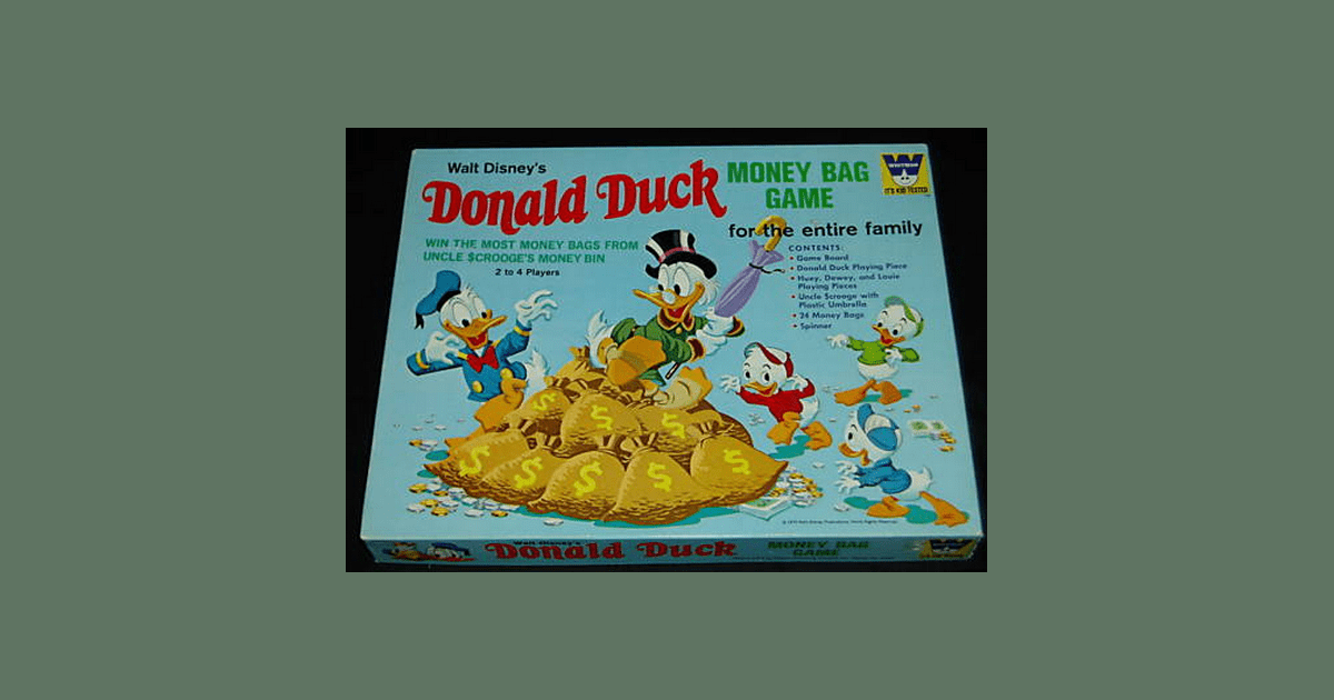 Donald Duck Money Bag Board Game BoardGameGeek