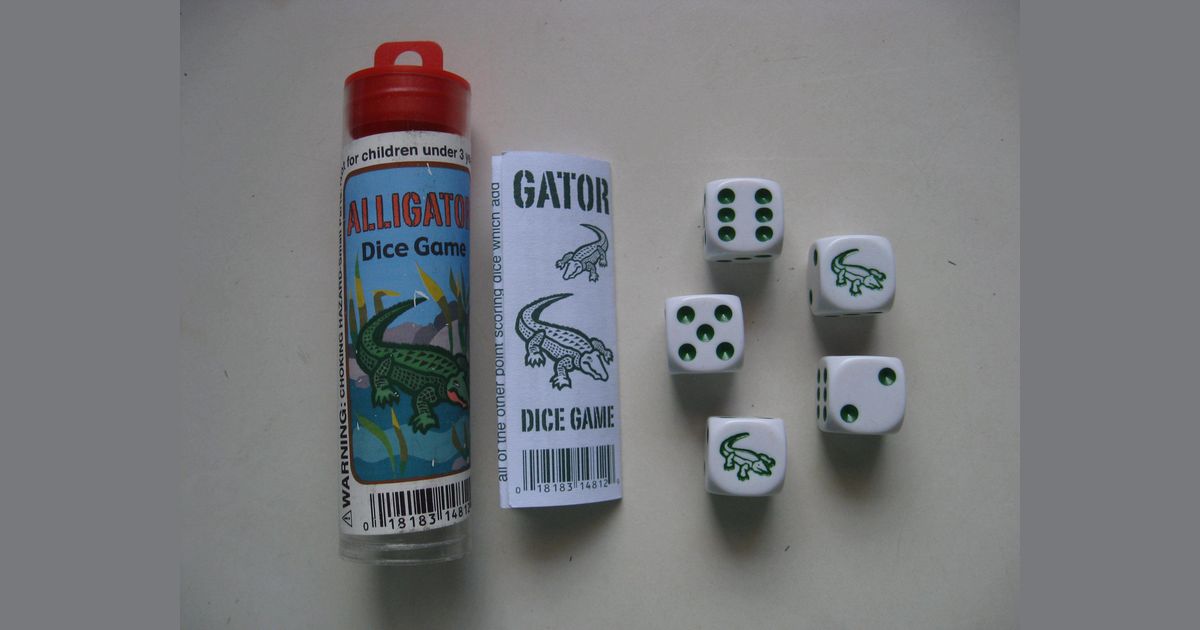 Alligator Dice Game Board Game BoardGameGeek