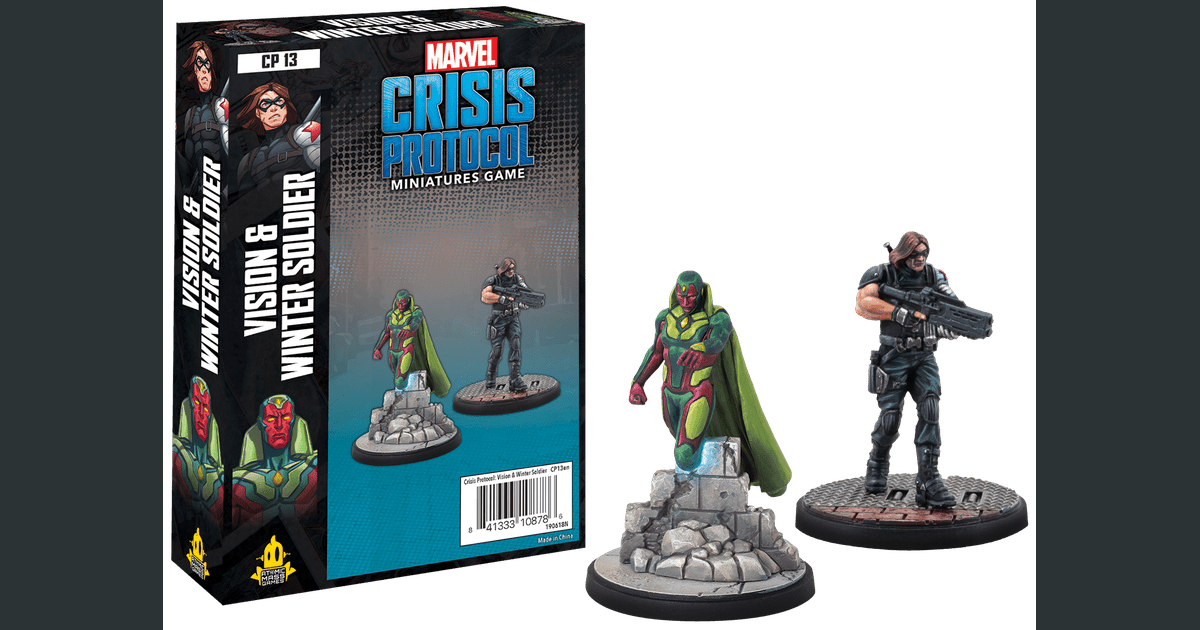 Marvel Crisis Protocol Vision And Winter Soldier Board Game