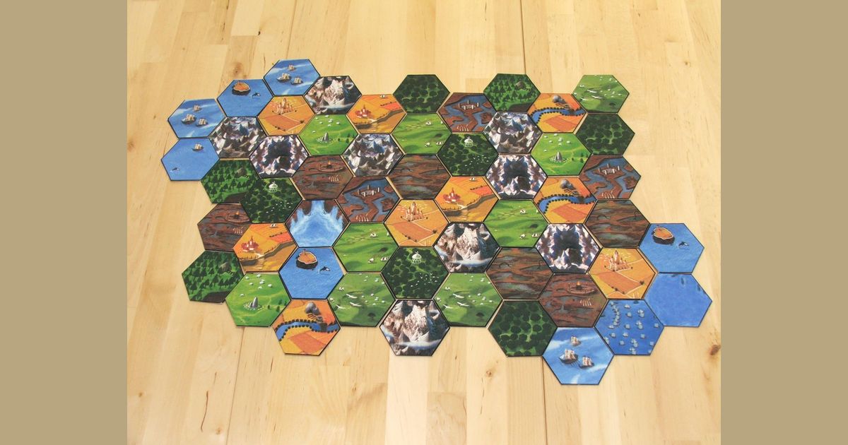 Random Map Expansion (fan expansion for Small World) Board Game
