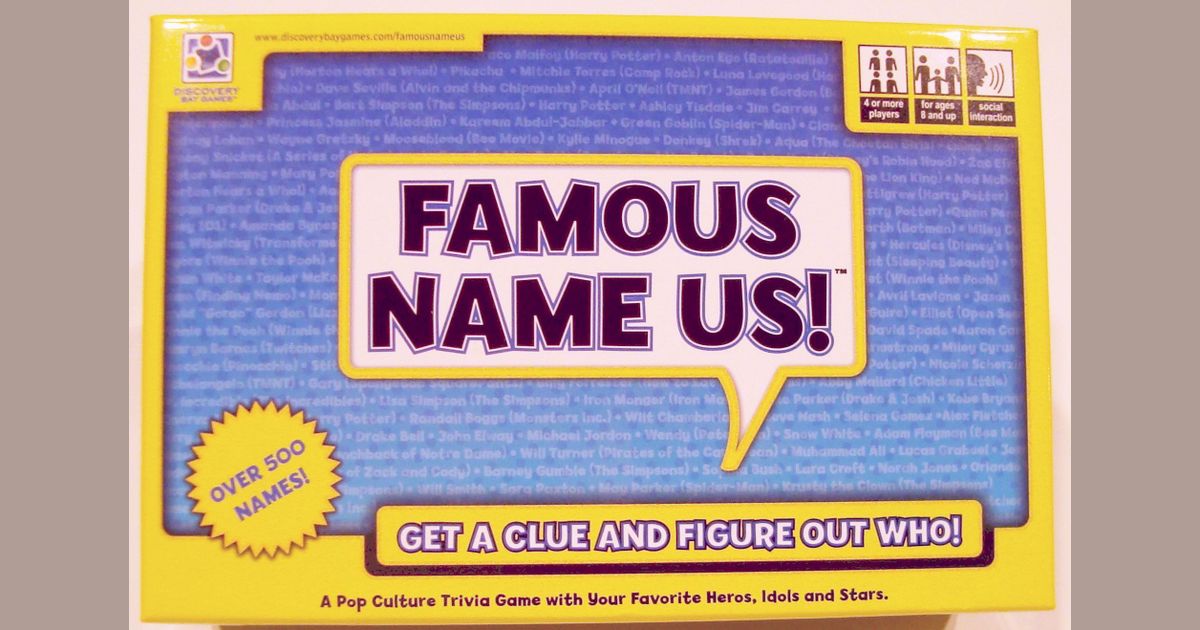 Famous Name Us! | Board Game | BoardGameGeek