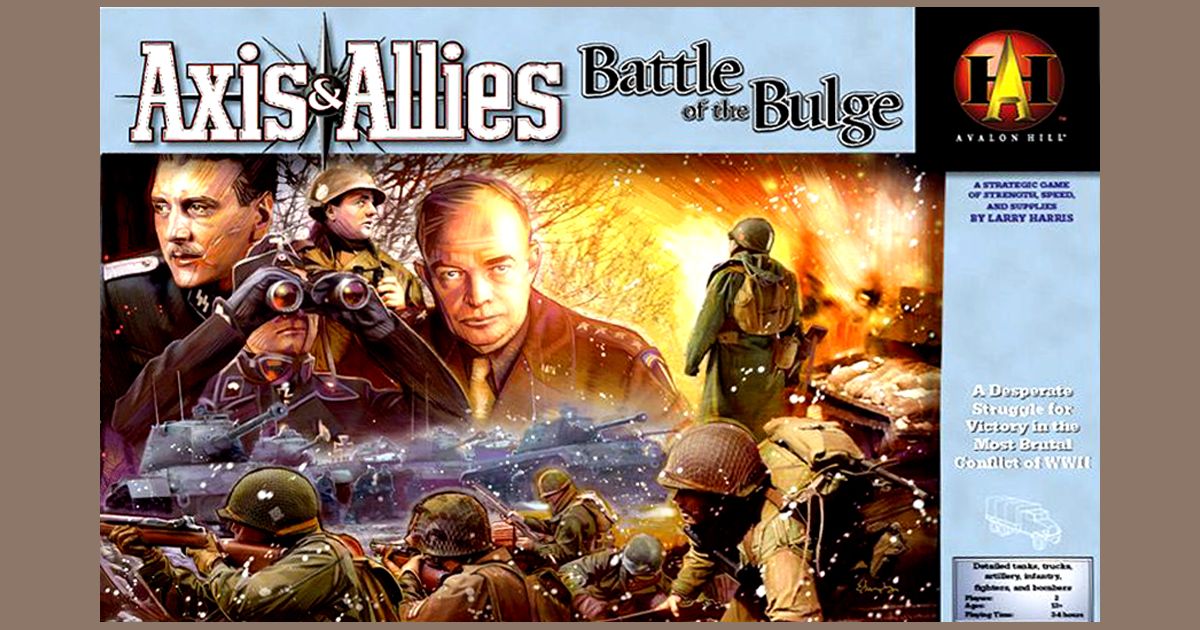 Axis & Allies Battle of the Bulge Board Game BoardGameGeek
