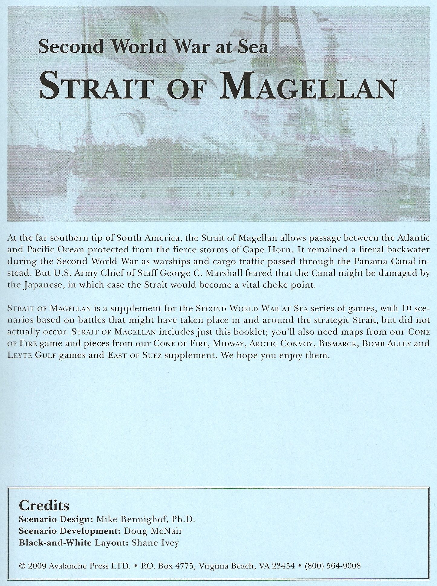 Second World War at Sea: Strait of Magellan