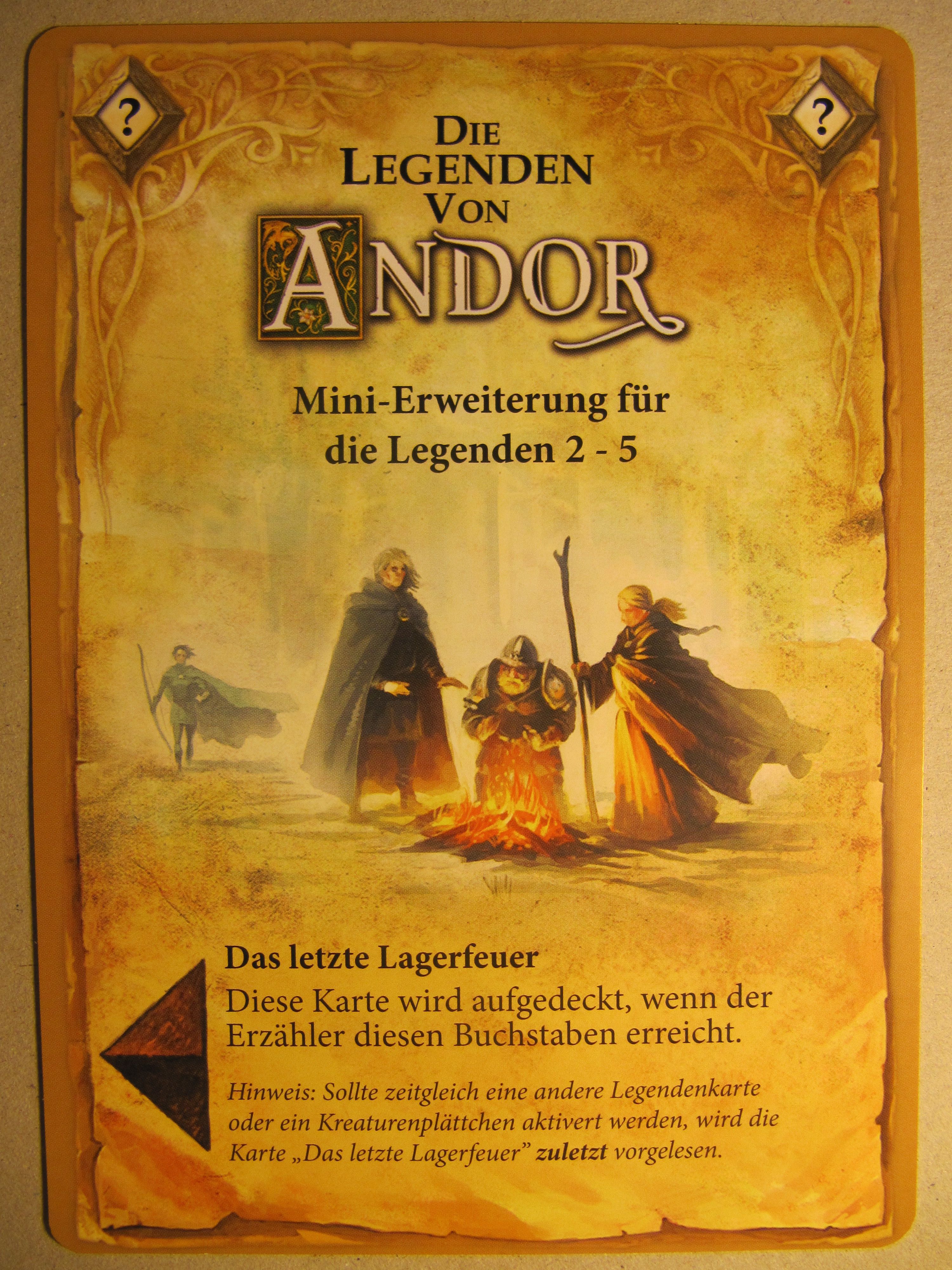 Die Legenden von Andor: Das letzte Lagerfeuer