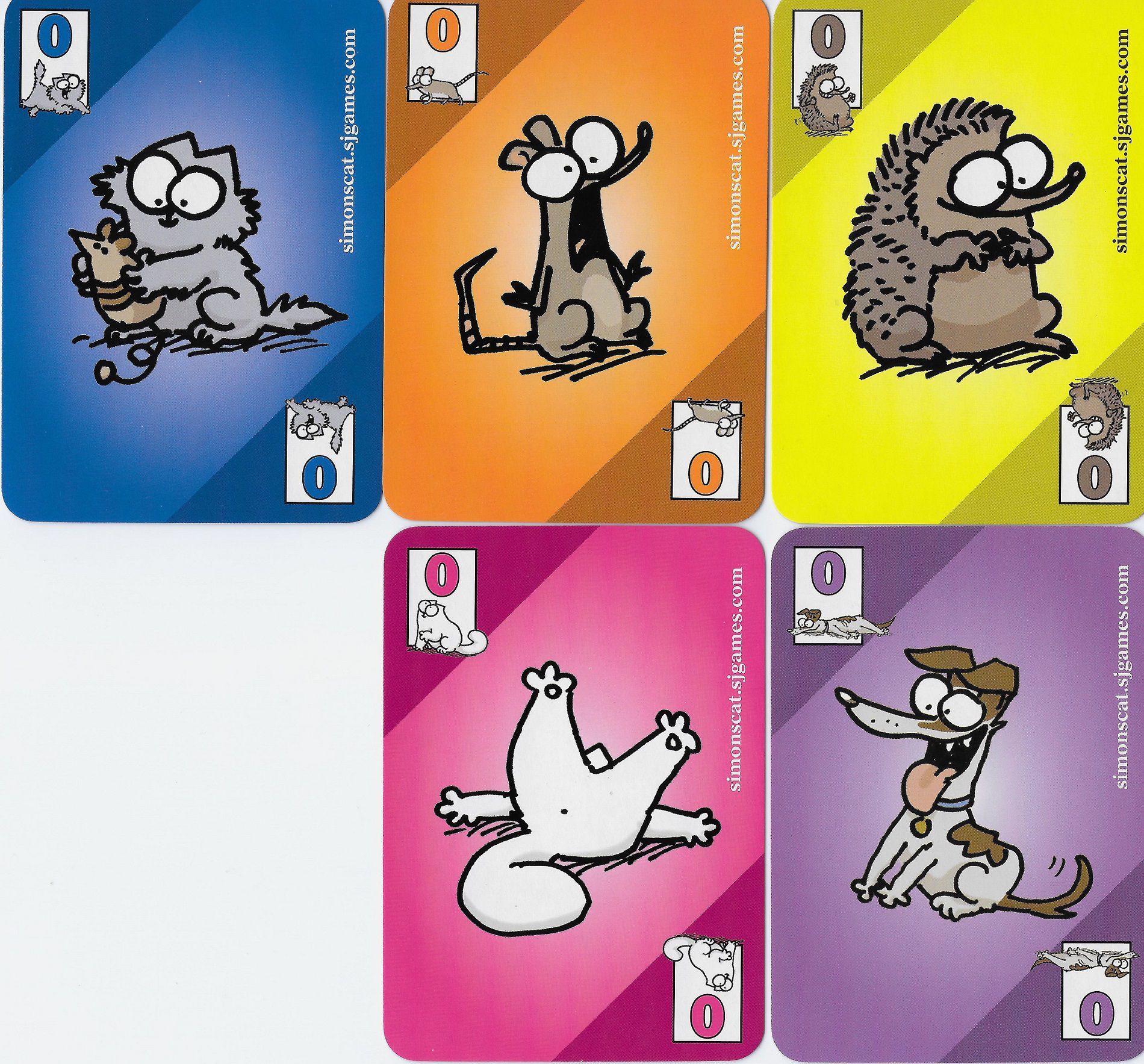 Simon's Cat Card Game: Promotional "0" Cards