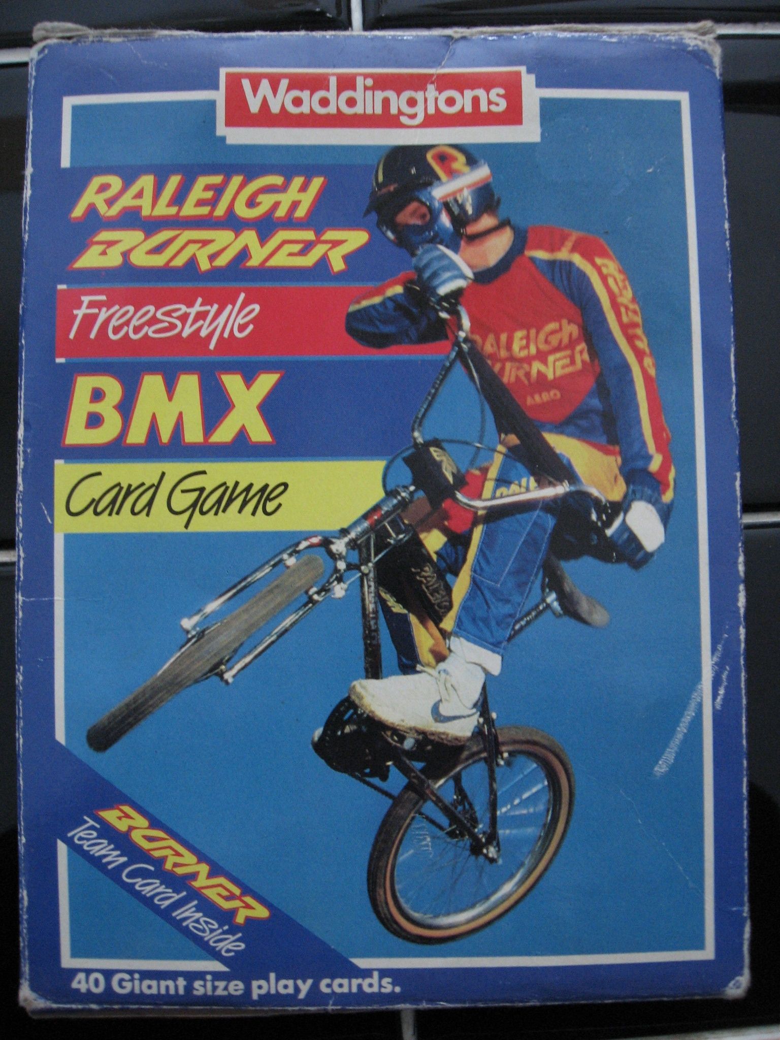 Raleigh Burner Freestyle BMX Card Game