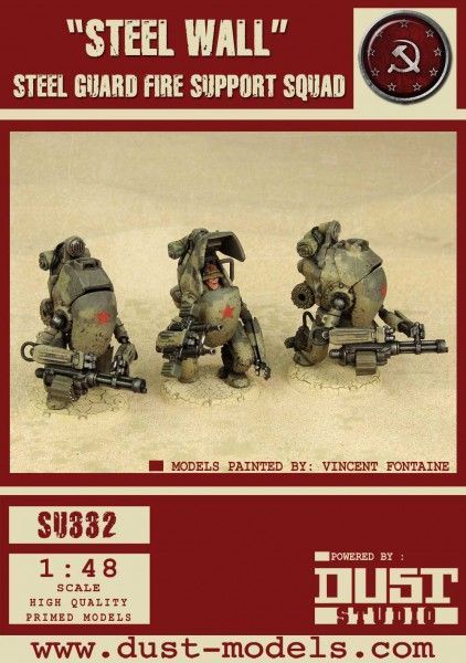 Dust Tactics: Steel Guard Fire Support Squad – "Steel  Wall"